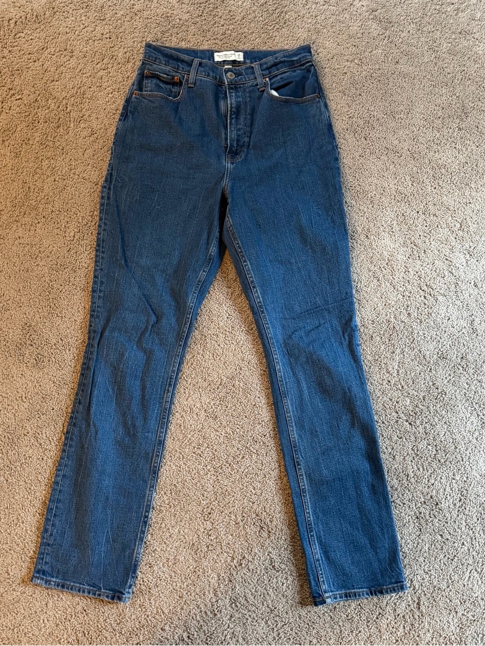 Abercrombie & Fitch curve love 90s slim straight ultra high rise Jean